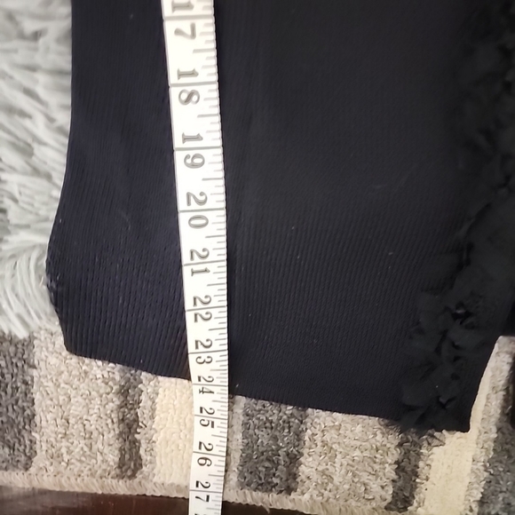 St. John Collection Knit Braided And Ruffled Zip Front Jacket.  Size 10 - Picture 8 of 12